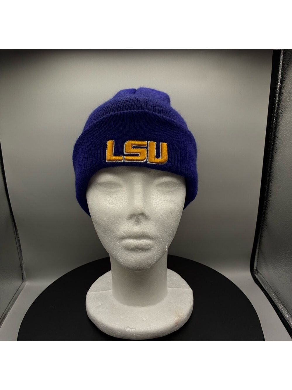 LSU Tigers Zephyr Acrylic Winter Beanie Adult OSFA Purple NCAA